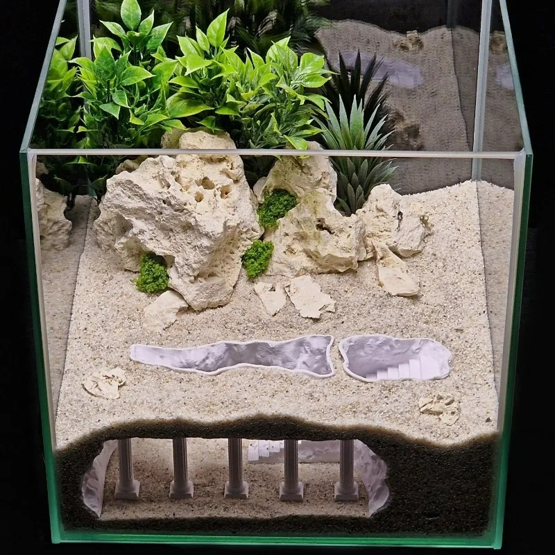 3D Printed Fish Tank Cave, Art - Aquarium Fish Hideout บทวิจารณ์และราคา