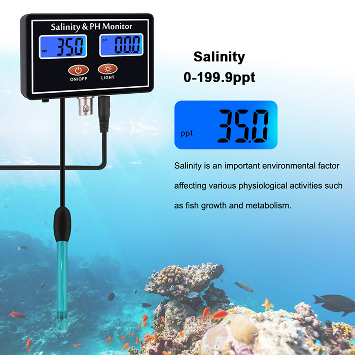 Online PH & Salinity Monitor 2 - Aquarium Fish In Online บทวิจารณ์และราคา