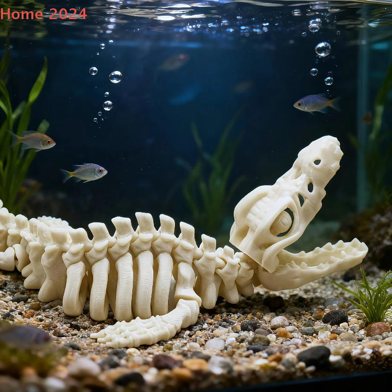 1Pcs Large Dinosaur Bone Repli - Aquarium Fish Cartoon บทวิจารณ์และราคา
