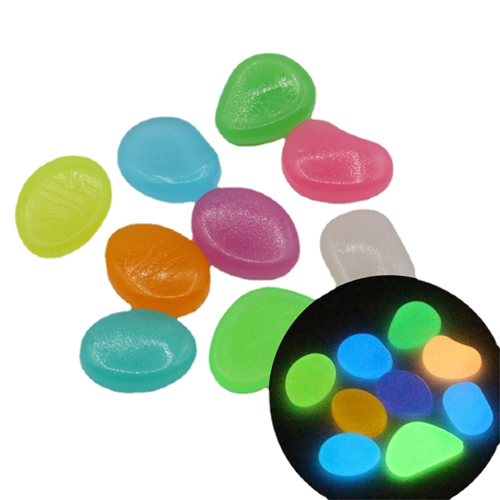 50pcs Luminous Stone Fluoresce - Aquarium Fish Types บทวิจารณ์และราคา