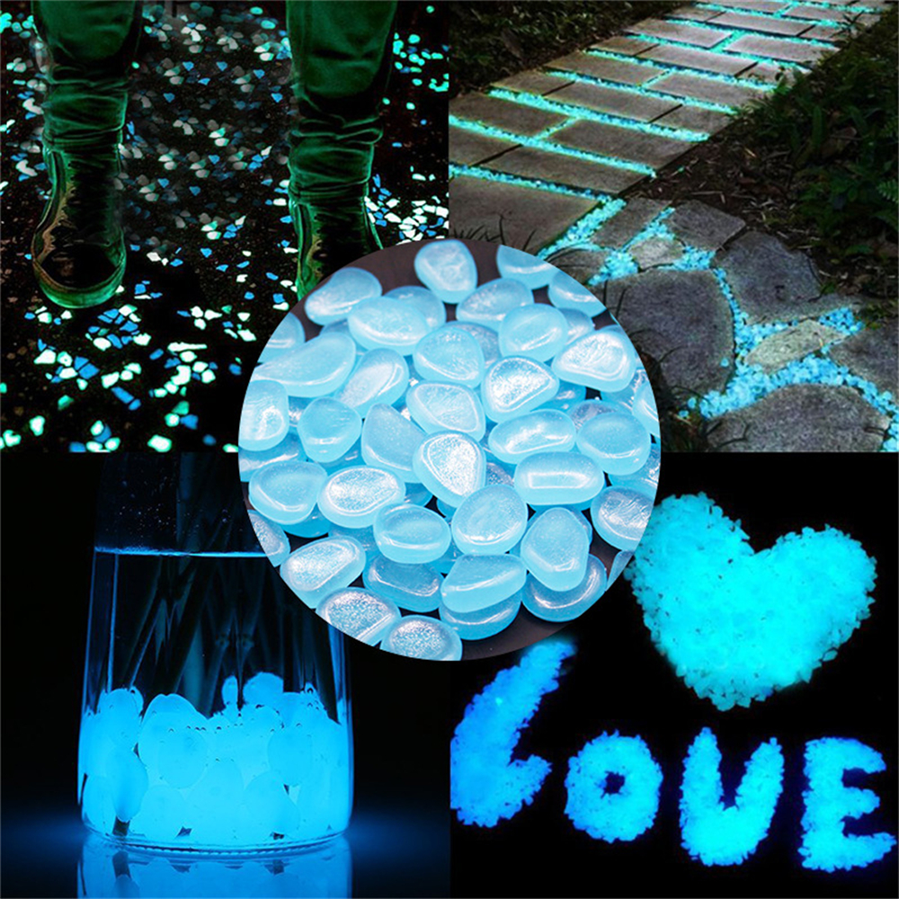 50pcs Luminous Stone Fluoresce - Aquarium Fish Types บทวิจารณ์และราคา
