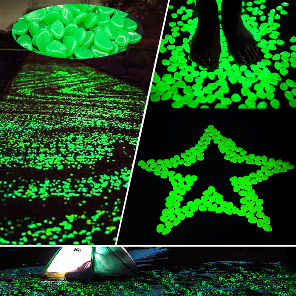 50pcs Luminous Stone Fluoresce - Aquarium Fish Types บทวิจารณ์และราคา