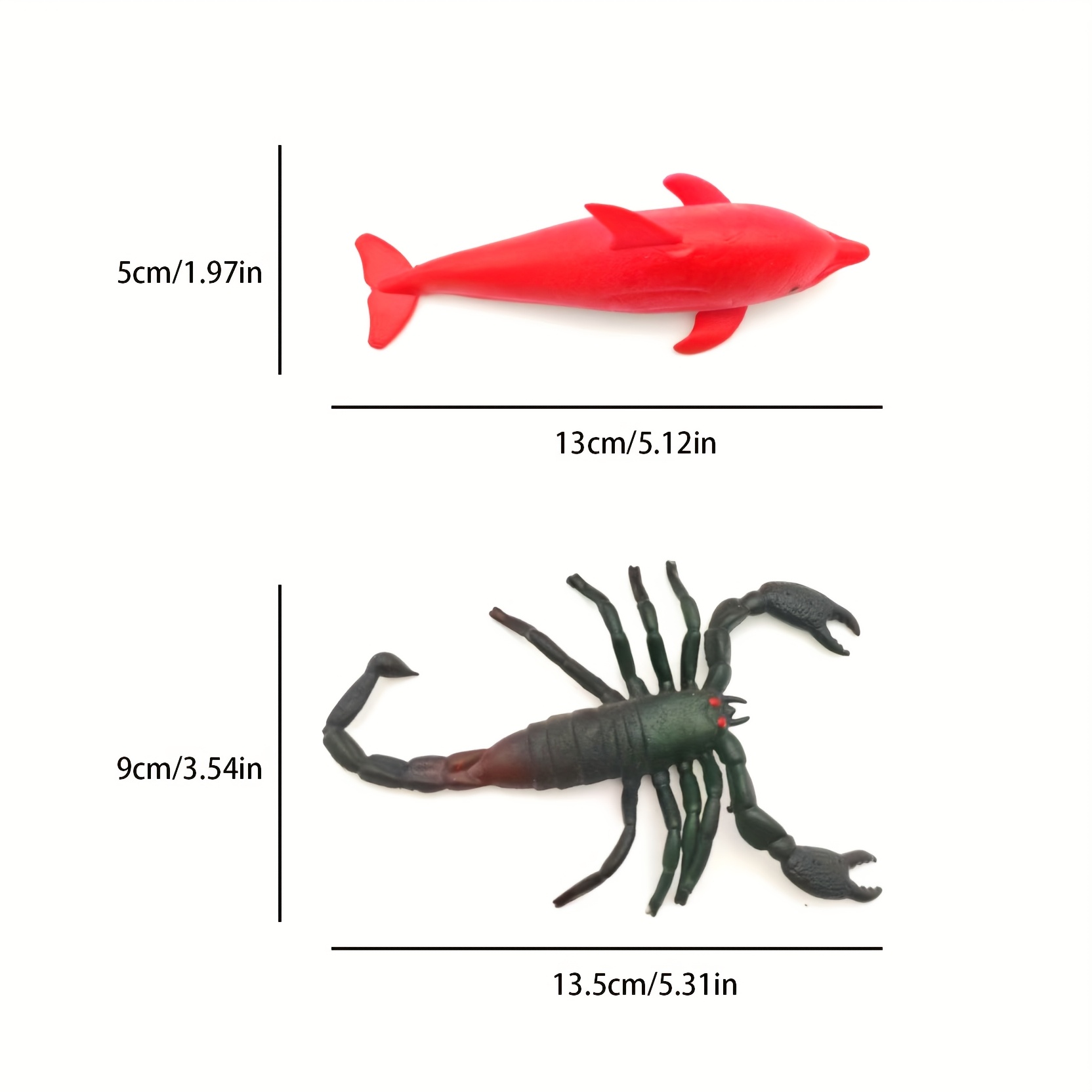 2Pcs Red Dolphin & Black Scorp - Aquarium Fish Dolphin บทวิจารณ์และราคา