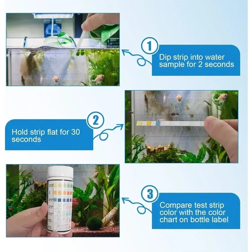 Aquarium Test Strip  PH Qualit - Aquarium Test Kit บทวิจารณ์และราคา