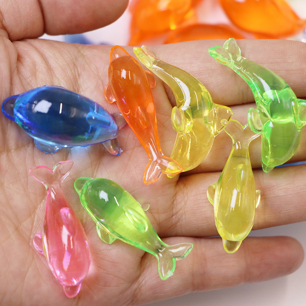 20PCS Acrylic Dolphin Miniatur - Aquarium Fish Dolphin บทวิจารณ์และราคา