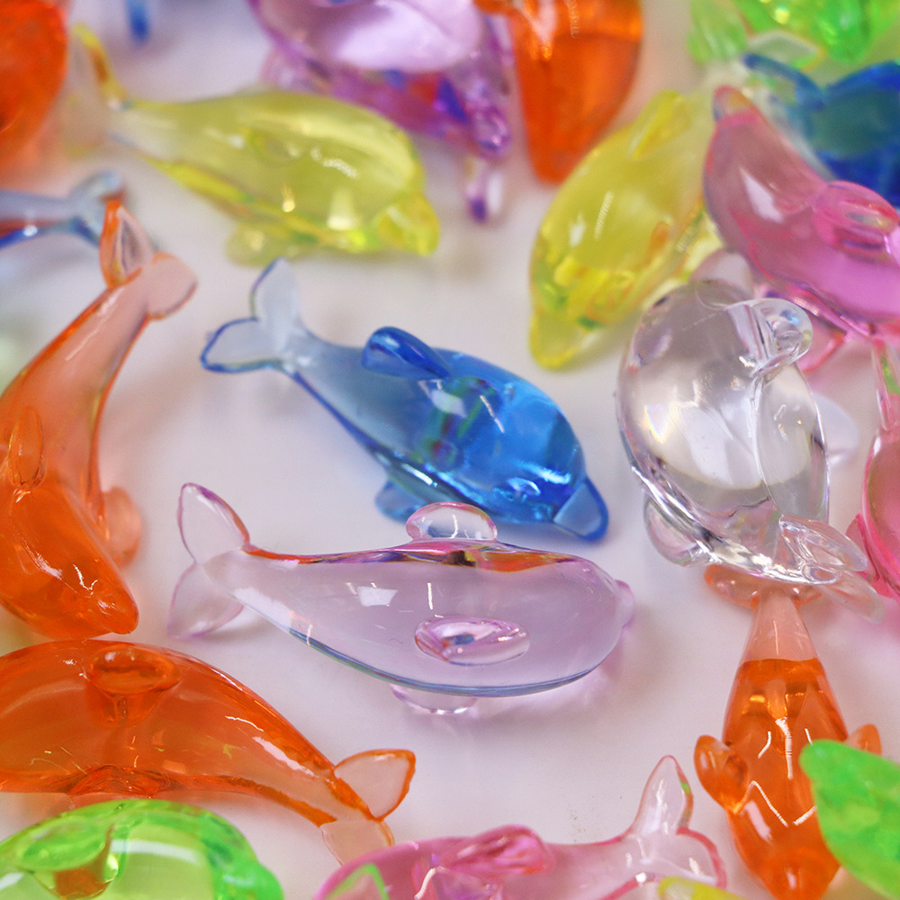 20PCS Acrylic Dolphin Miniatur - Aquarium Fish Dolphin บทวิจารณ์และราคา