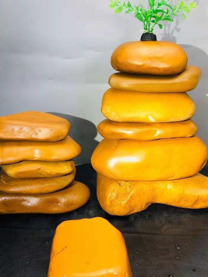 Natural Yellow Wax Stone Turtl - Aquarium Fish Yellow บทวิจารณ์และราคา