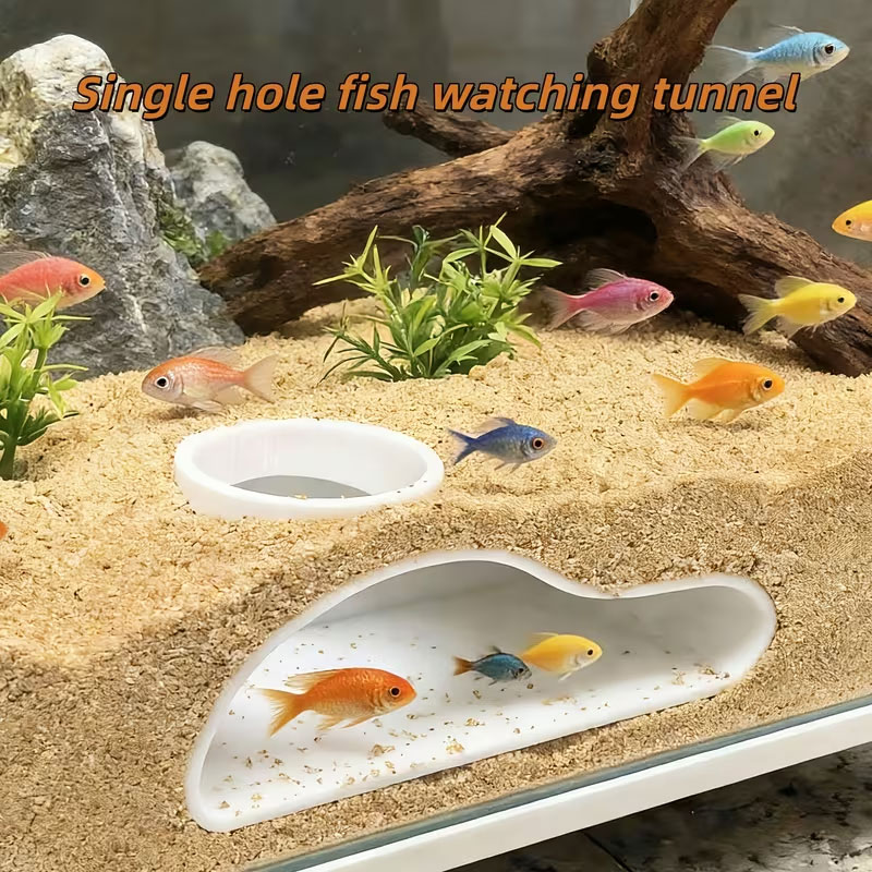 Apcarium Fish Tunnel Hideout | - Aquarium Fish Hide บทวิจารณ์และราคา