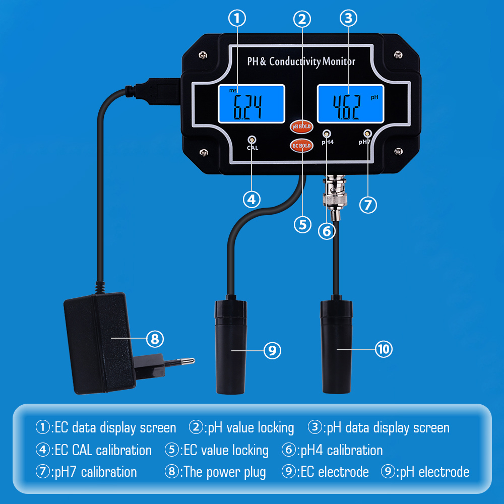 yieryi Digital Online PH/EC Co - Aquarium Fish In Online บทวิจารณ์และราคา