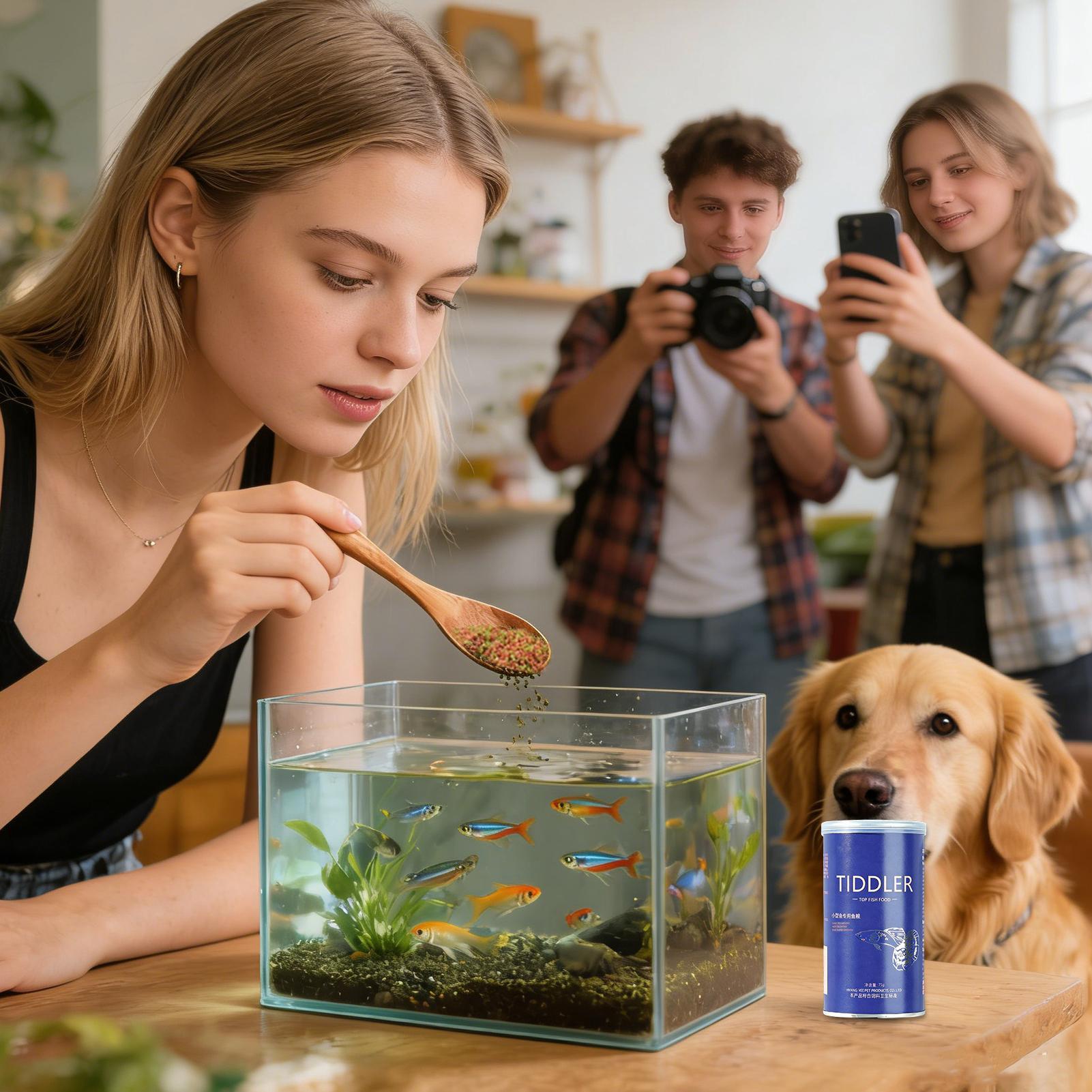Fish Food Aquarium Feed Small  - Aquarium Fish Betta บทวิจารณ์และราคา