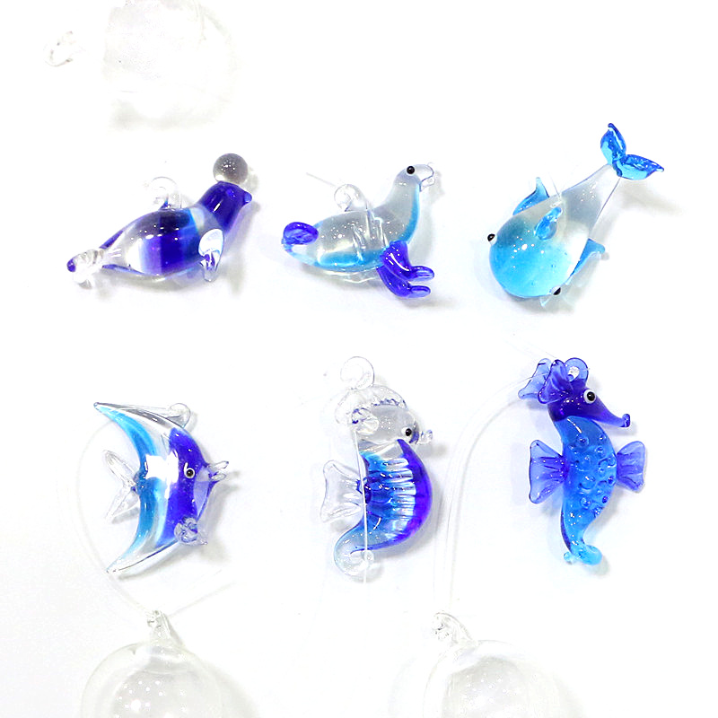 Floating Glass Marine Animal P - Aquarium Fish Dolphin บทวิจารณ์และราคา