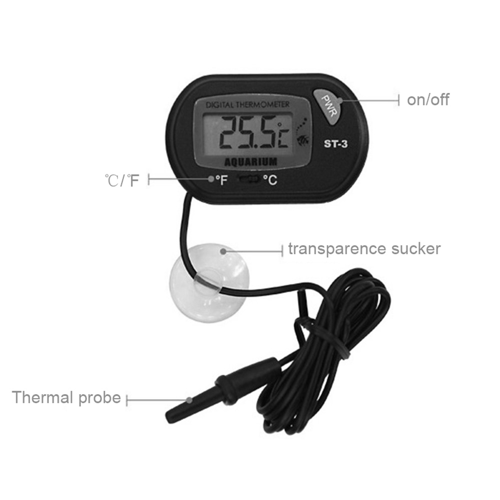 Aquarium Thermometer Suction C - Aquarium Thermometer บทวิจารณ์และราคา