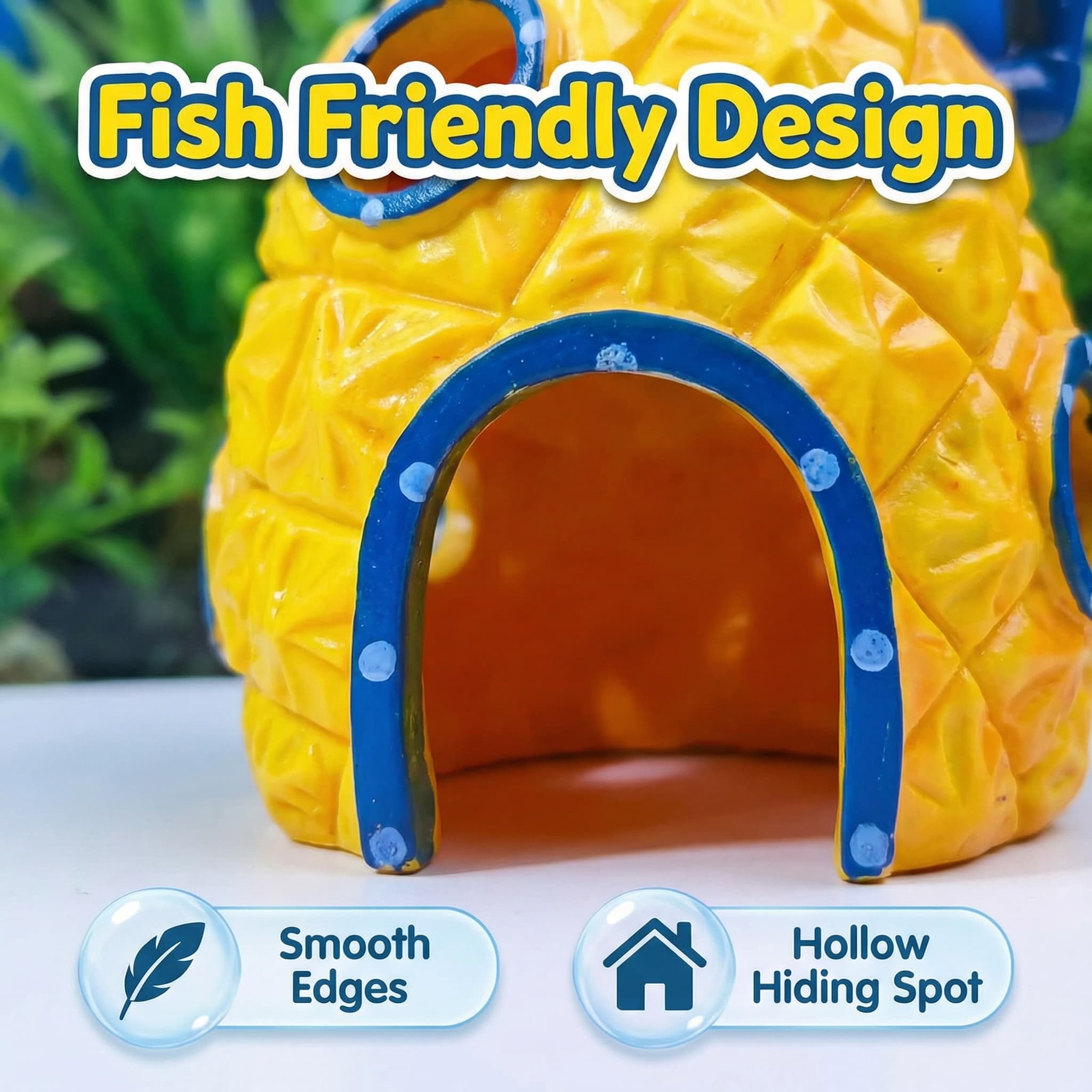 Pineapple House Aquarium Decor - Aquarium Fish Hideout บทวิจารณ์และราคา