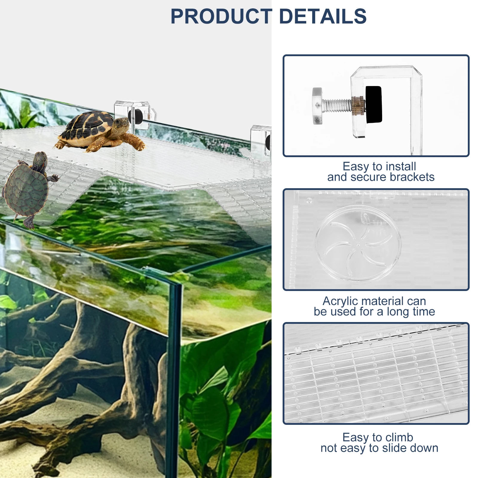 Adjustable Turtle Basking Plat - Aquarium Fish Hideout บทวิจารณ์และราคา