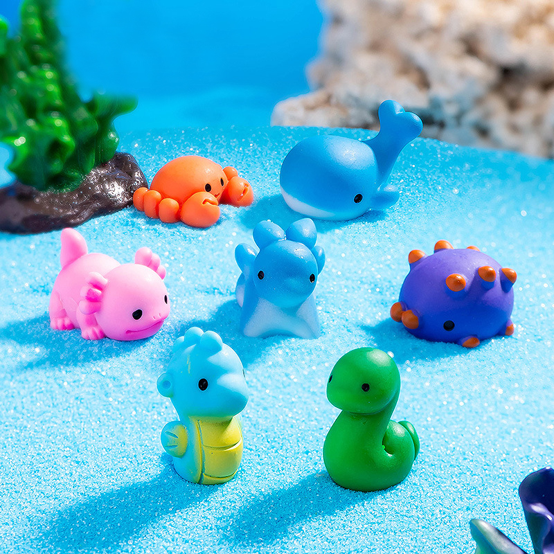 Mini Marine Animals Figurine C - Aquarium Fish Dolphin บทวิจารณ์และราคา