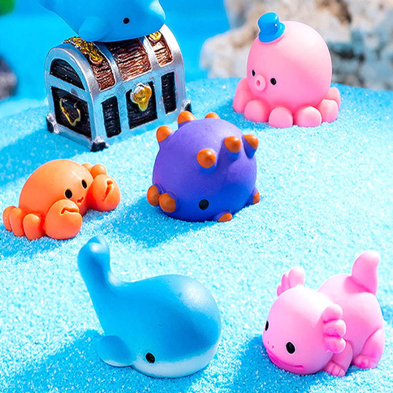 Mini Marine Animals Figurine C - Aquarium Fish Dolphin บทวิจารณ์และราคา