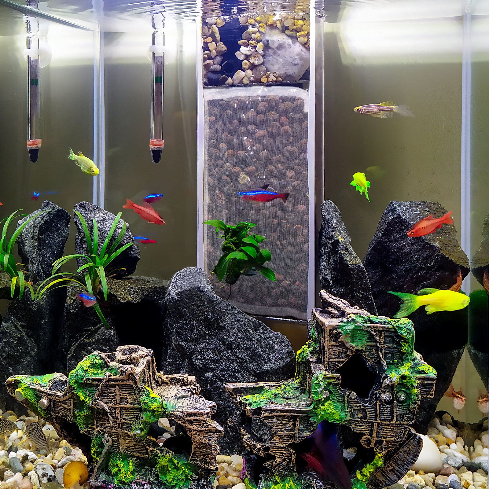 10Pcs Fish Tank Filter Mesh Ba - Aquarium Fish Ball บทวิจารณ์และราคา
