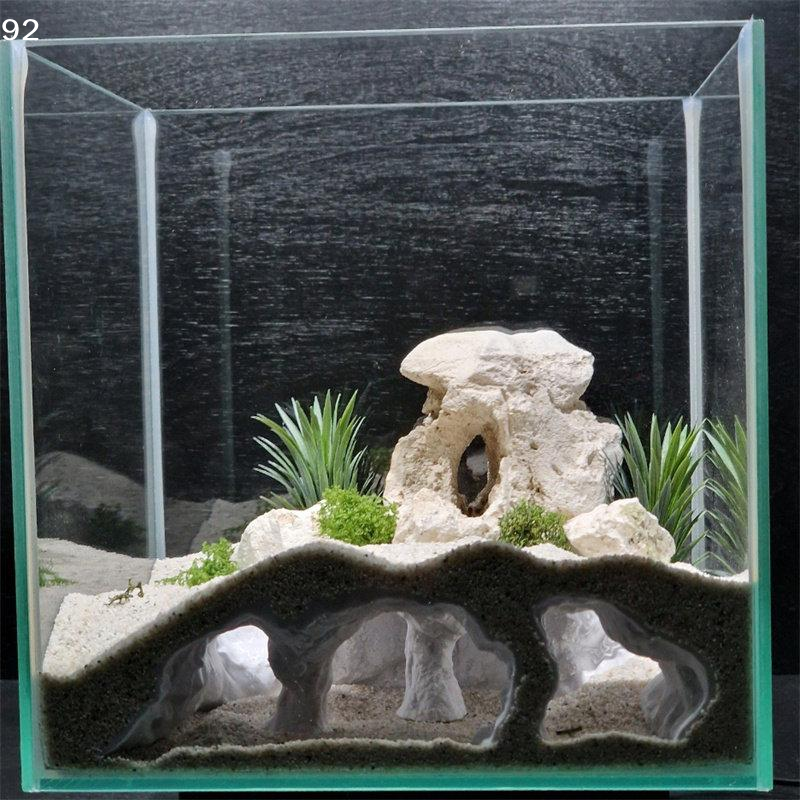 3D Printed Natural Curve Cave: - Aquarium Fish Hide บทวิจารณ์และราคา