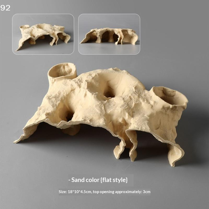 3D Printed Natural Curve Cave: - Aquarium Fish Hide บทวิจารณ์และราคา